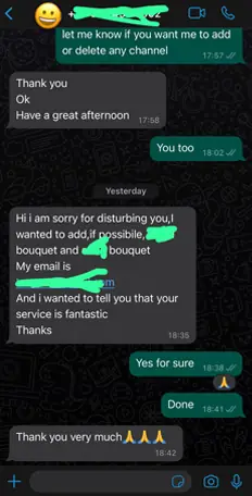 Customer review